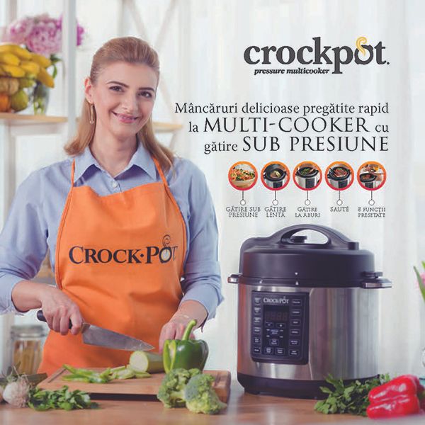 Carte rețete pregătite rapid la Express Multicooker cu gătire sub presiune Crock-Pot
