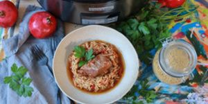 Rețetă Giouvetsi (Carne de vită cu legume și orzo) la slow cookerul Crock-pot 7.5L Digital by Bucătar Maniac