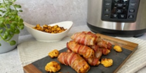 Rețetă rulouri din piept de pui învelite în bacon la Express Multicooker Crock-pot by Flavia Hirișcău