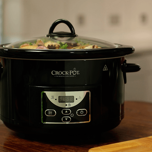 Aparat de gatit Crock Pot slow cooker 4.7 L, Digital, negru din