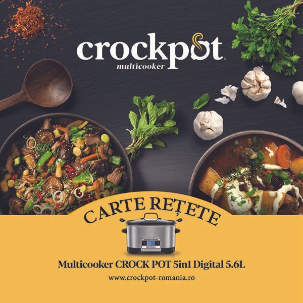 Carte rețete Multicooker 5in1 Digital 5.6L Crock-Pot
