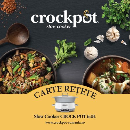 Carte rețete Slow Cooker Crock-Pot 6.0 L Digital DuraCeramic Sauté