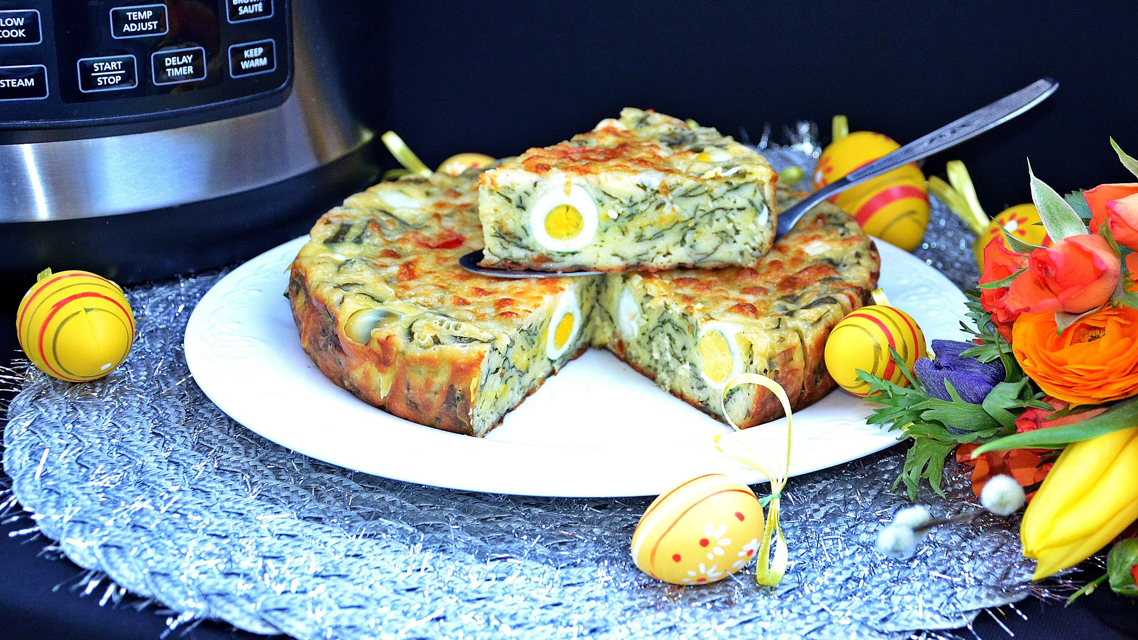 Reteta Tarta aperitiv cu spanac si oua de prepelita by Bucate, vorbe si arome