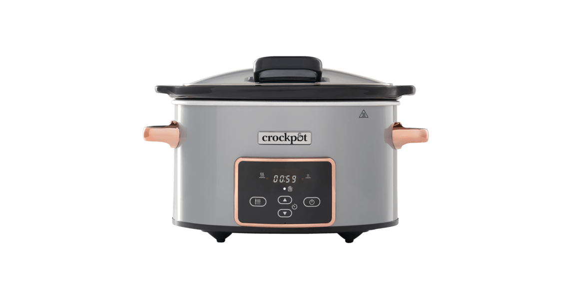 Slow Cooker 3.5L Digital Hinged Lid CrockPot, 3.5L, 3 setări Low