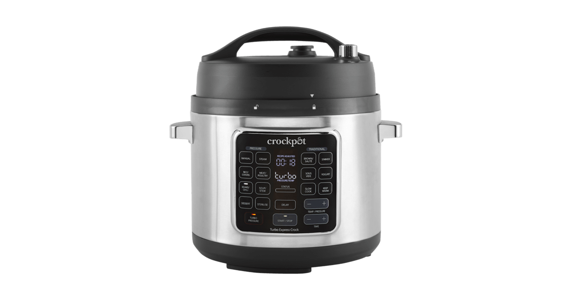 Multicooker Turbo Express cu gătire sub presiune CrockPot din