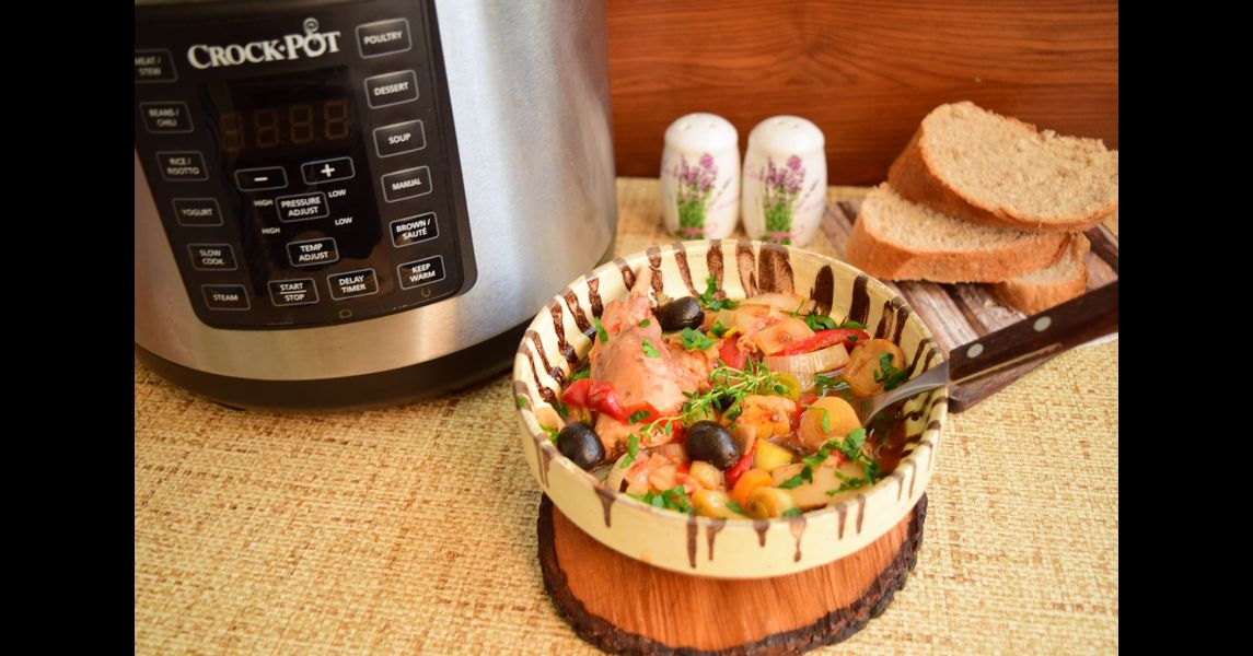 Reteta Iepure cu praz si masline by Retete Merisor la Multicooker Crock