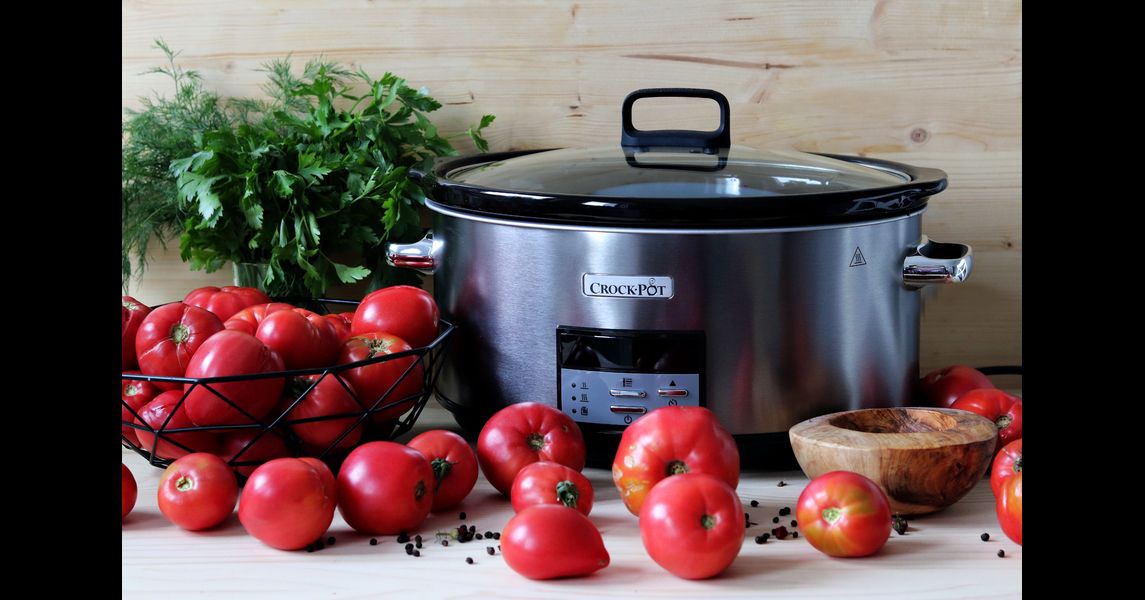 Rețetă bulion de roșii fiert încet la Slow cooker 7.5L Digital Crock