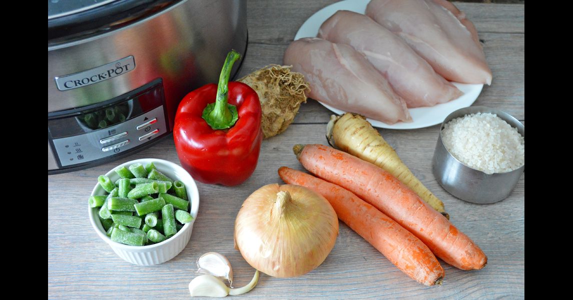 Rețetă pilaf cu pui la Slow Cooker 7.5L Digital CrockPot by Carte de