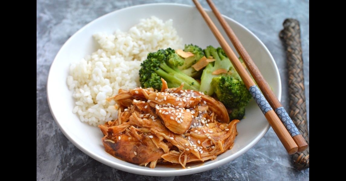 Rețetă pui cu miere și usturoi cu garnitură de orez la Express