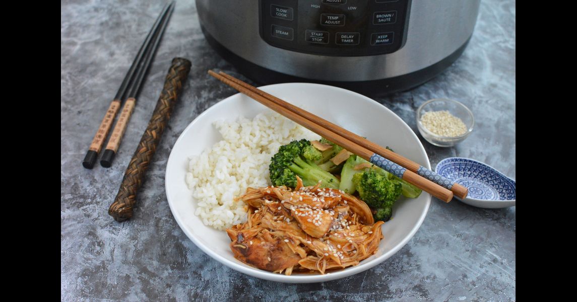 Rețetă pui cu miere și usturoi cu garnitură de orez la Express