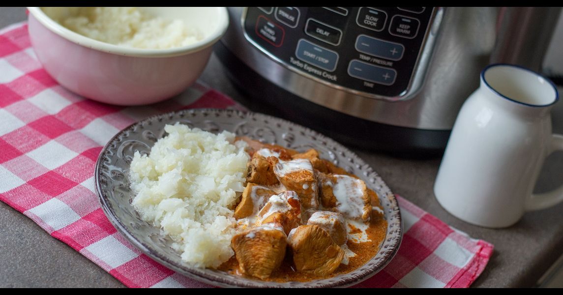 Rețetă butter chicken (pui indian cu unt) la multicooker Crockpot Turbo