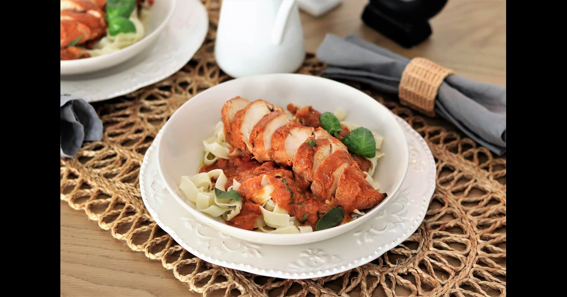 Rețetă pui cu suc de roșii la Slow Cooker 4.7L Digital Crockpot by Teos