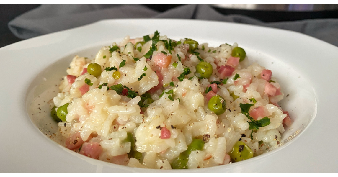 Rețetă risotto cu bacon și mazărela Express Multicooker Crockpot by