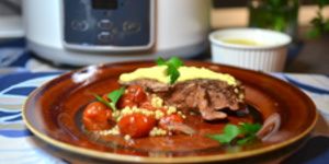 Rețetă vită cu roșiuțe și cous cous la Slow Cooker 5.0L DuraCeramic by Florina Badea