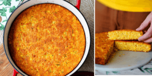 Rețetă cornbread cake (pâine cu mălai) pregătită de Mihai Gătește la vasul din fontă emailată 4.7L Crockpot