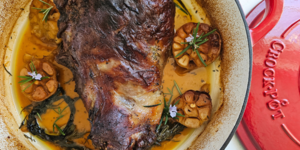 Rețetă pulpă de miel la cuptor în vasul de fontă emailată Crock-Pot by Prăjiturela