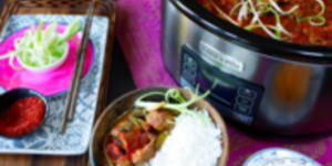 Rețetă tocană coreeană cu kimchi și porc (Kimchi Jjigae) la slowcooker 5,6L TimeSelect