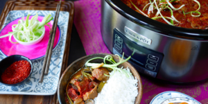 Rețetă tocană coreeană cu kimchi și porc (Kimchi Jjigae) la slowcooker 5,6L TimeSelect