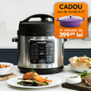 multicooker crockpot turbo express pe masa