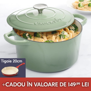 vas de fonta inalt verde fistic cu mancare