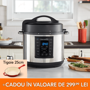 multicooker crockpot express pe masa