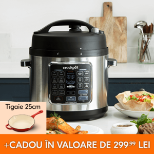 multicooker crockpot turbo express pe masa