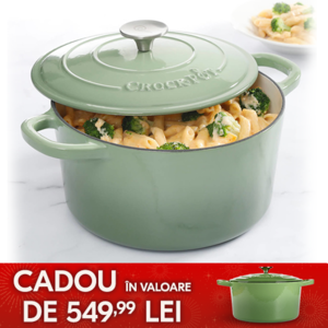 vas de fonta inalt verde fistic cu mancare