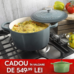 oala de fonta gri pe aragaz