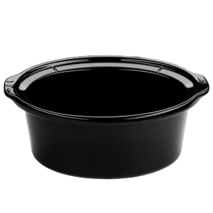 vas negru din ceramica pentru slowcooker crockpot de 7,5L