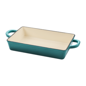 Vas lasagna, fontă emailată, 33cm, turcoaz Crockpot