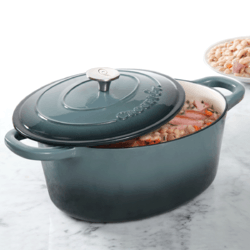 Vas de fontă emailată, 6.6L, oval, gri Crock-Pot
