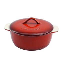 Vas cuptor, capac, ceramică, 2.17L, roșu Crock-Pot