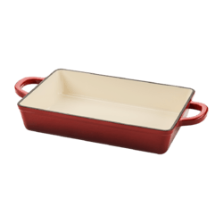 Vas lasagna, fontă emailată, 33cm, roșu Crockpot