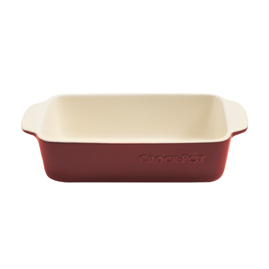 Vas pâine, ceramică, dreptunghiular, 1.18L, roșu Crockpot