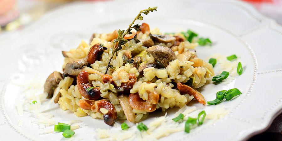 Reteta risotto cu ciuperci, caju si parmezan