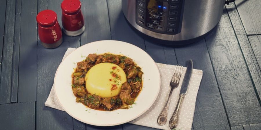 Rețetă stufat de porc cu mămăliguță