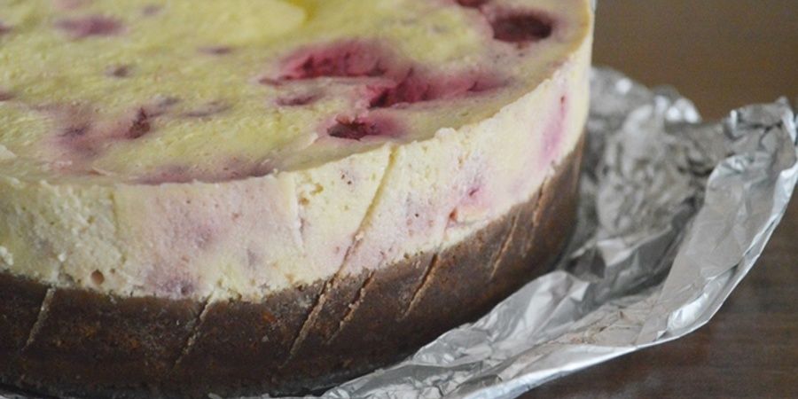 Reteta cheesecake cu zmeură la Multicooker-ul Crock Pot Express cu gătire sub presiune by Rețete Papa Bun