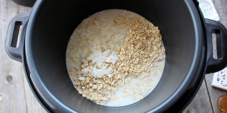 Reteta Budinca de ovaz cu lapte de cocos la Multicooker Crock-Pot Express cu gatire sub presiune by Lauras Sweets