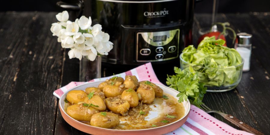 Reteta tocanita de cartofi cu arome orientale la Slow Cooker Crock Pot 4.7L Digital by divainbucatarie.ro