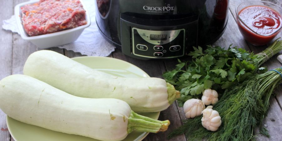 Rețetă dovlecei umpluți la Slow Cooker Crock-pot 4.7L Digital by Lauras Sweets