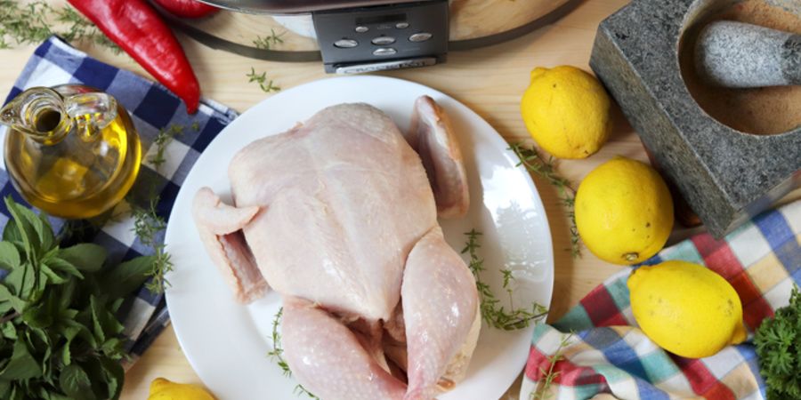 Rețetă pui întreg copt la Slow Cooker Crock-pot 5.7L Digital by Bucătar Maniac