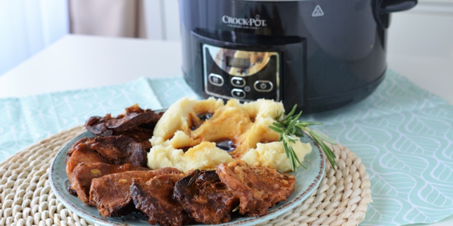 Rețetă cotlet de porc la Slow Cooker Crock-pot 4.7L Digital by Teos Kitchen