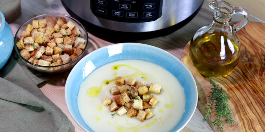 Reteta supa crema de telina la Multicooker Crock-Pot Express cu gatire sub presiune by Bucatar Maniac