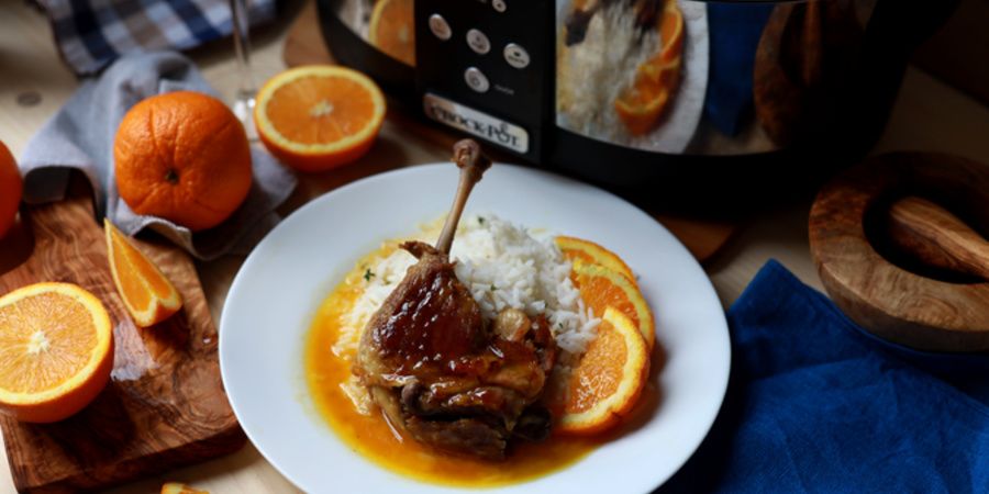 Rețetă pulpe de rață cu sos de portocale la Slow Cooker Crock Pot 5,7 l Digital by Bucătar Maniac