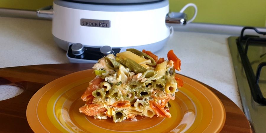 Rețetă budincă de somon pregătită la Slow Cooker Digital DuraCeramic Sauté 6l by Blog în Tandem