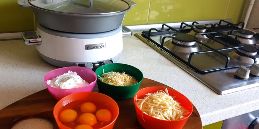 Rețetă budincă de somon pregătită la Slow Cooker Digital DuraCeramic Sauté 6l by Blog în Tandem