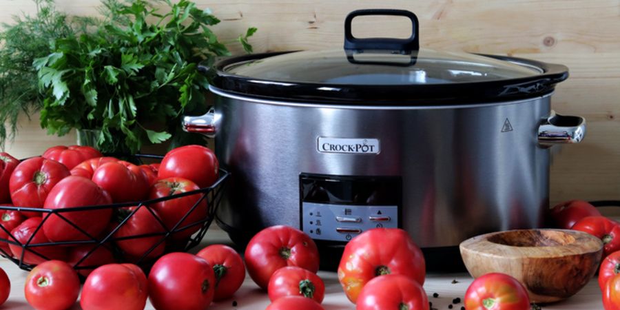 Rețetă bulion de roșii fiert încet la Slow cooker 7.5L Digital Crock-Pot by Bucătar Maniac