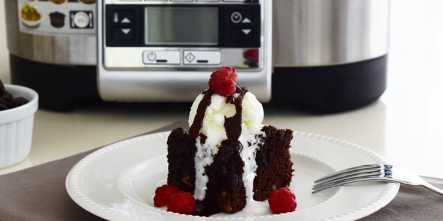 Rețetă negresă cu ciocolată și nuci la Multicooker 5in1 Digital 5.6L Crock-Pot by Rețete Papa Bun