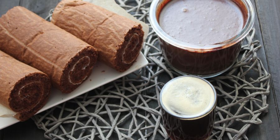 Tort spirală cu crema de cafea preparată la Espressorul Automat Avanza by Lauras Sweets
