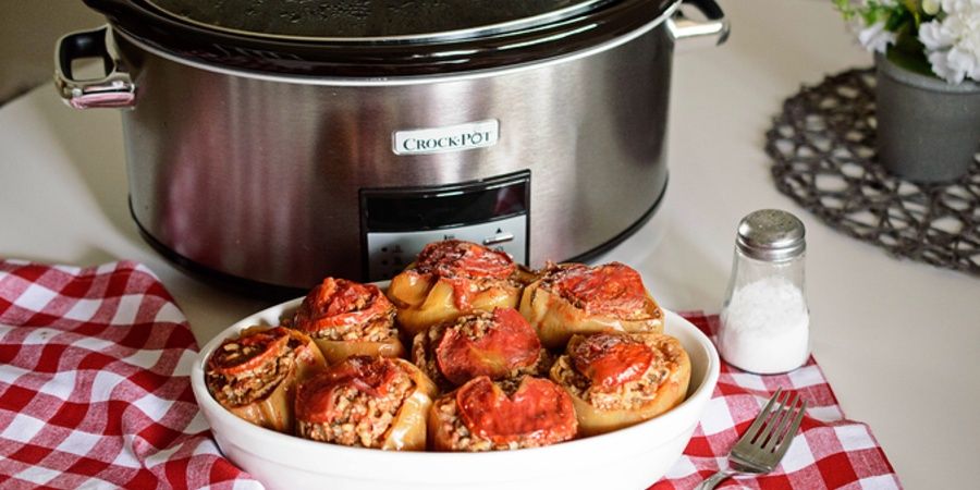 Rețetă ardei umpluți cu carne la Slow Cooker 7.5 L Digital Crock-Pot by Dulciuri fel de fel